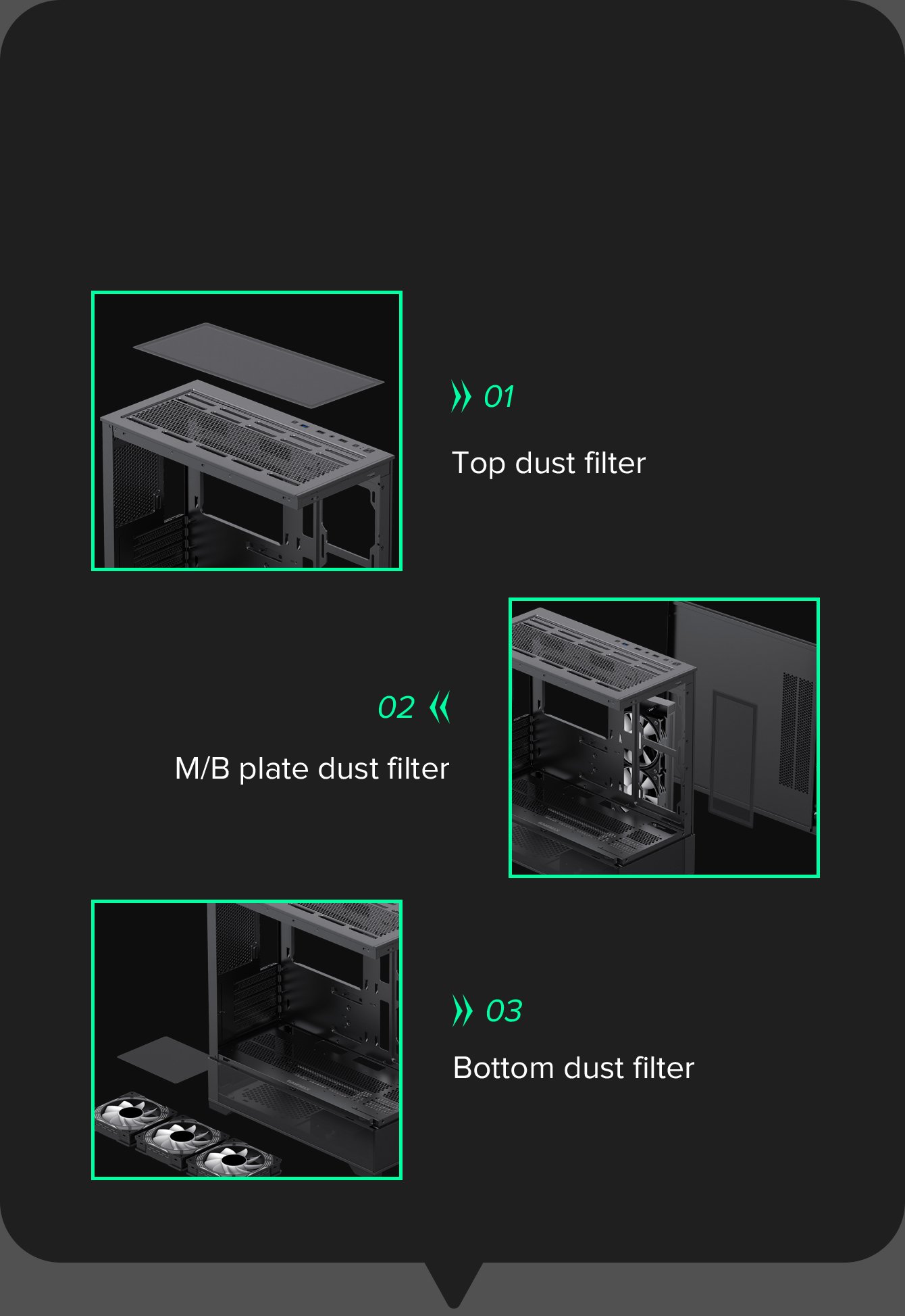 GAMEMAX VISTA MB Black Micro-ATX Tower Computer Case